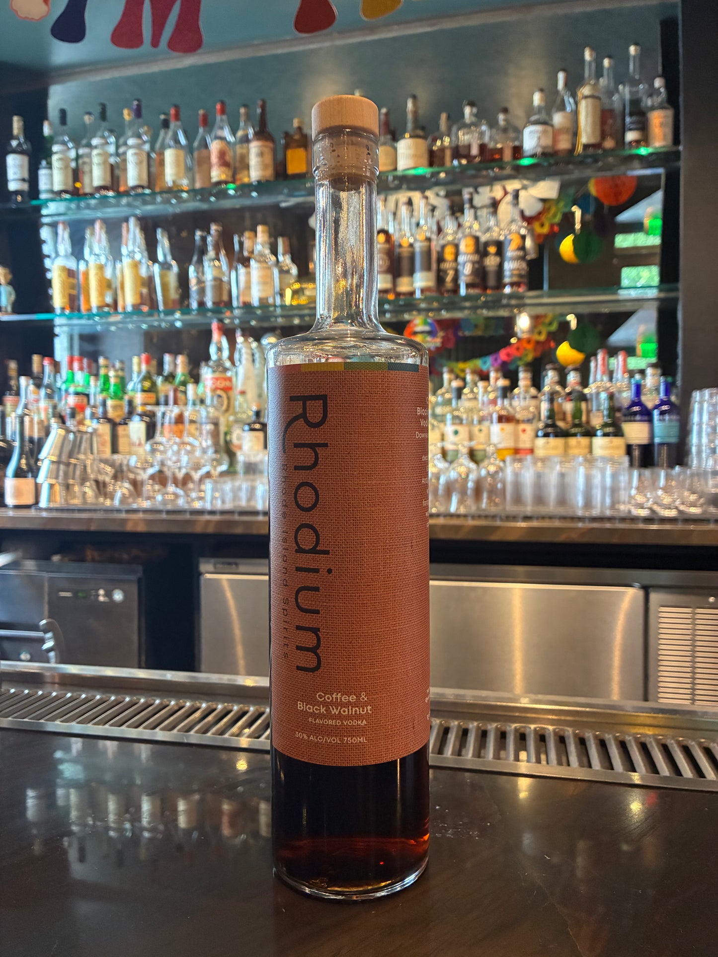 Rhodium Coffee and Black Walnut Liqueur.